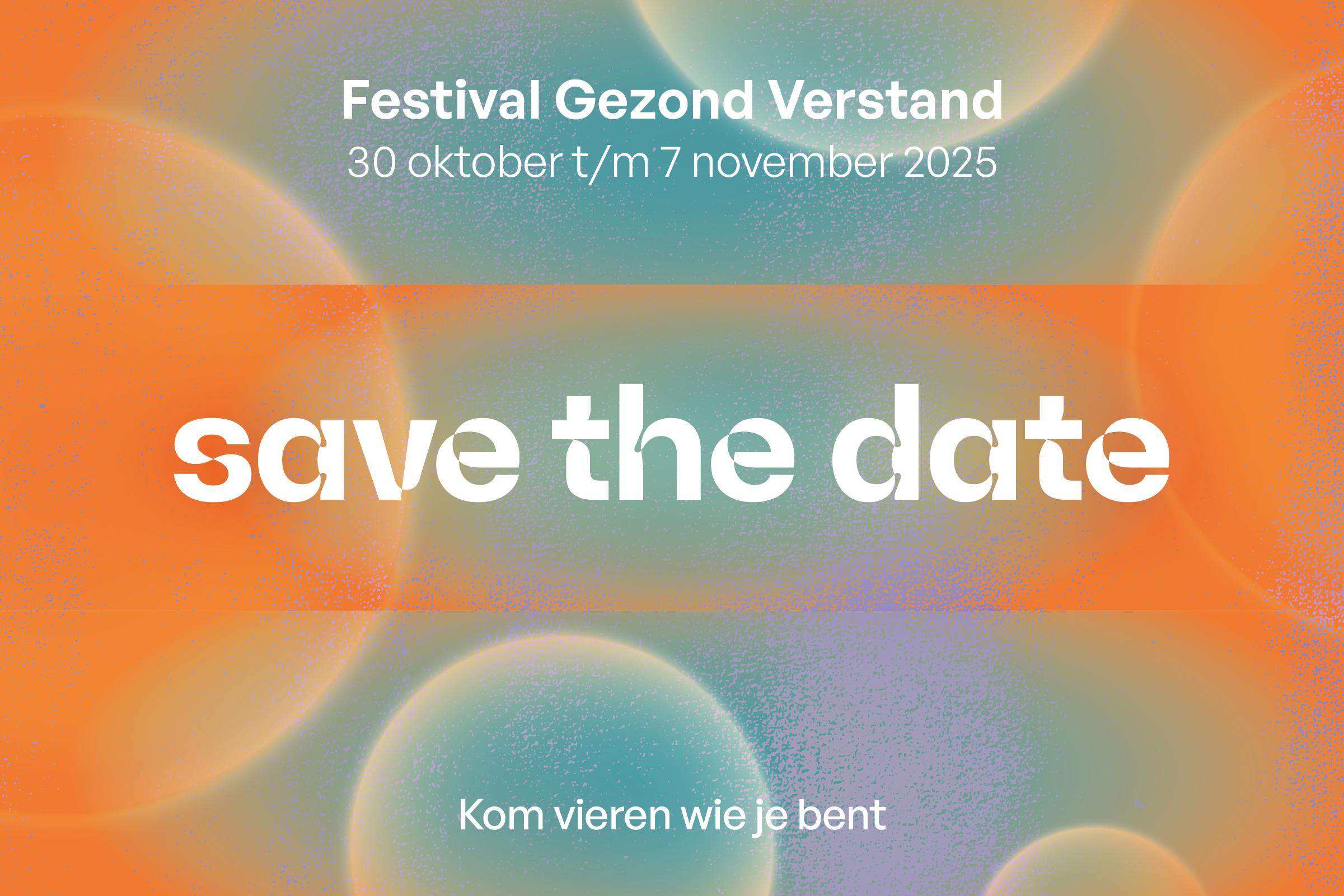 Save the date!